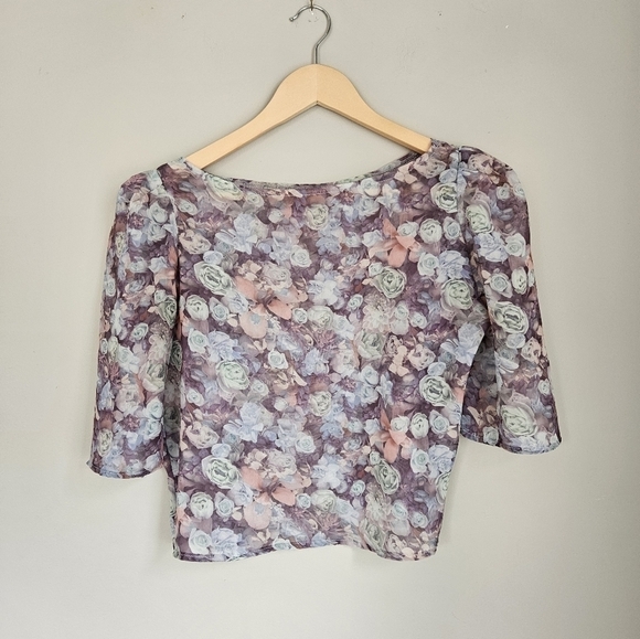 Floral  blouse "Chiffon" by American apparel size S - Picture 1 of 5